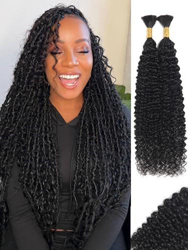 Human Curly Braiding Hair Bulk Human Hair For Braiding 2 No Weft Human Hair Bundles For Braiding 100 Percent Human Braiding Hair Human Hair Bulk For Braiding Human Braiding Hair 100g YNiSew | Amazon (US)