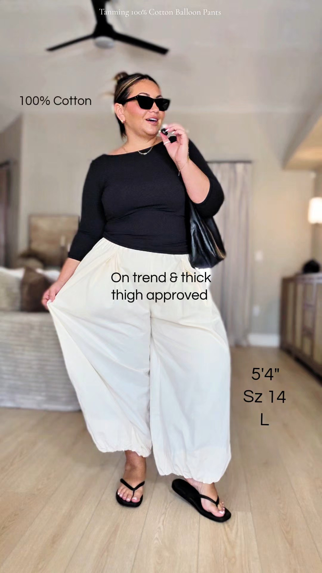 Balloon pants are my favorite trend right now. THICK THIGH GIRLIES this is for us 

#LTKMidsize #LTKOver40 #LTKootd