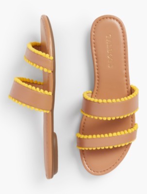 Sadie Pom-Pom Slides | Talbots
