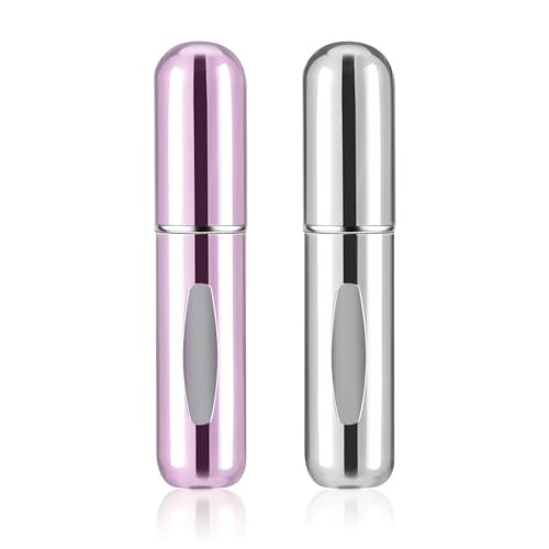 2 pcs Mini Perfume Travel Refillable Bottles-5ml Portable Atomizer Sprayer,Empty Pump Container for Traveling and Outgoing | Amazon (US)