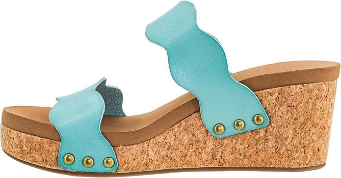 Corkys Footwear Womens Obviously Wedge - Featuring a 2.5-Inch Heel, 2 Wavy Straps, And Corkys Sig... | Amazon (US)