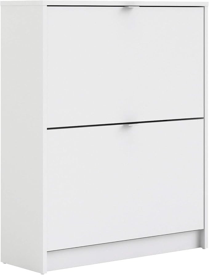Tvilum Bright 2 Drawer Shoe Cabinet, White | Amazon (US)
