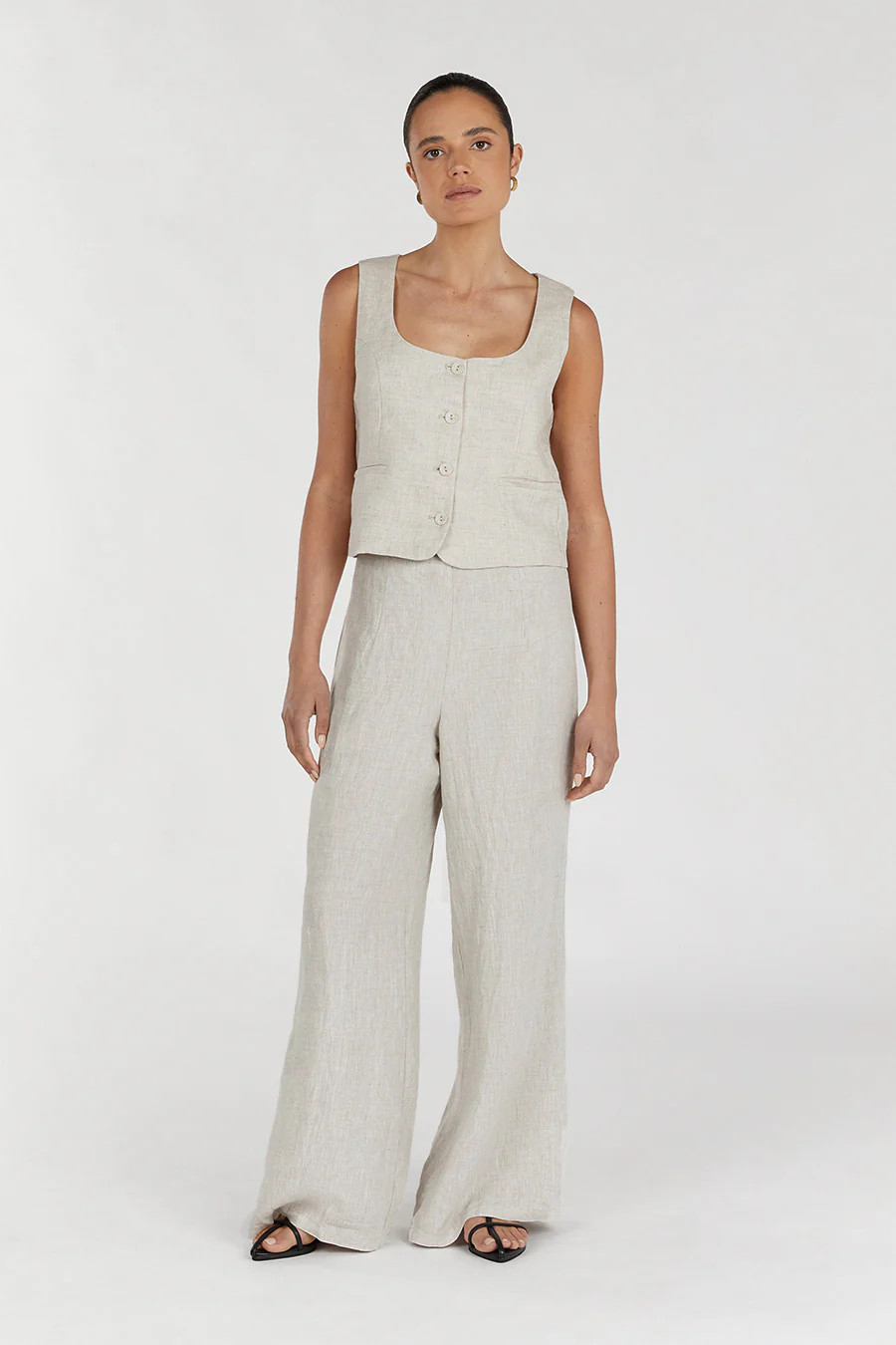 FLICK NATURAL LINEN PANT | DISSH