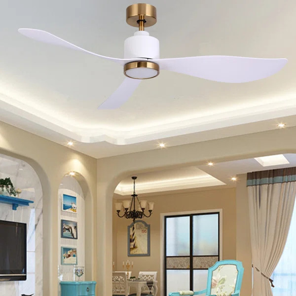 Miajah Ceiling Fan with Light Kit with Remote Control and Light Kit Included | Wayfair North America
