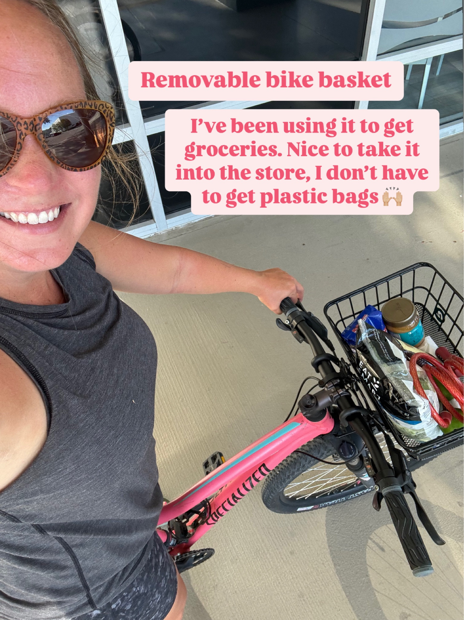 Removable bike basket… super easy to put on & switch between bikes if needed. My helmet also has a light on the back for night rides 🙌🏼

#LTKActive #LTKItBag #LTKFindsUnder50