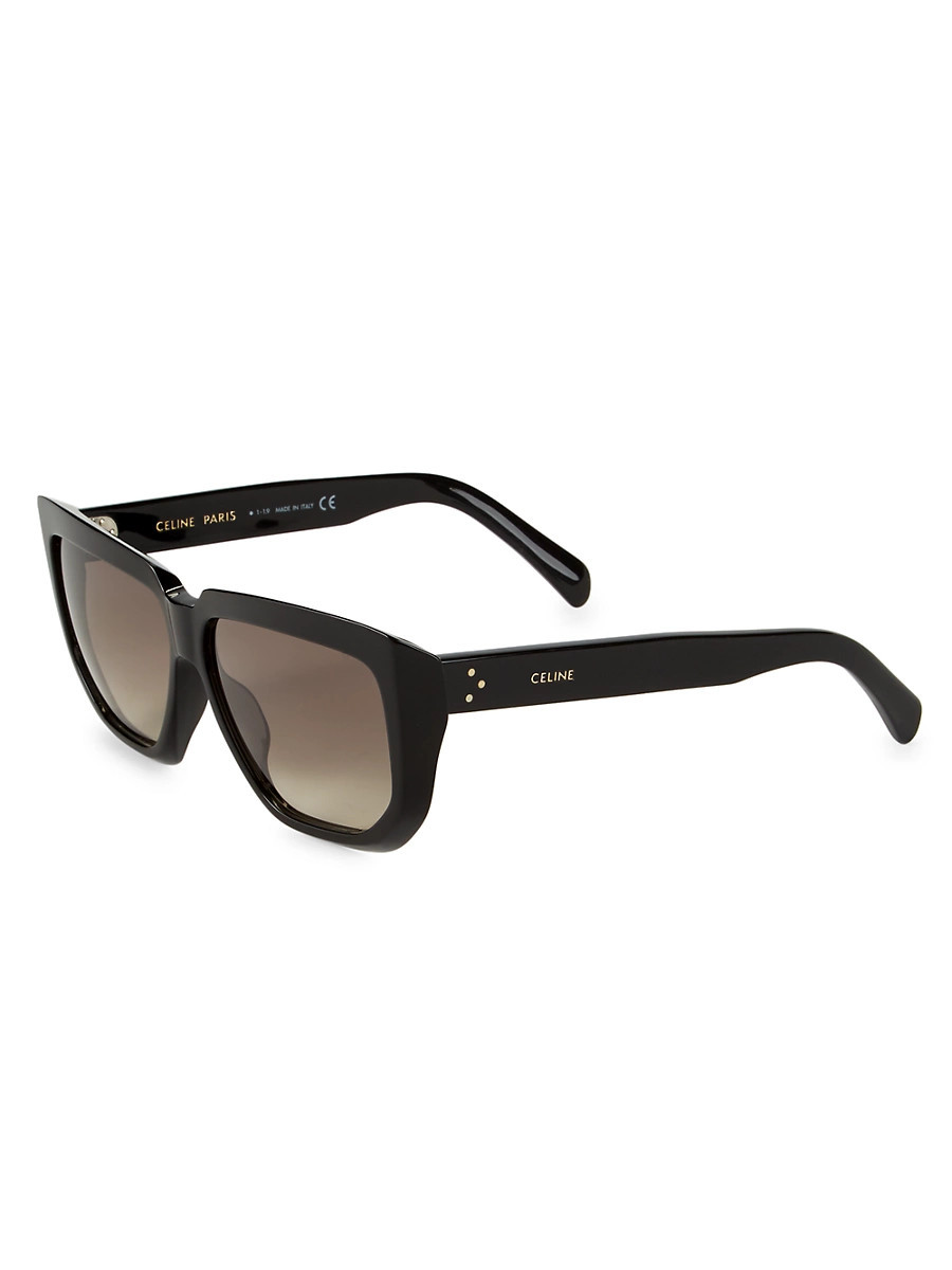 Women's 58MM Square Sunglasses - Black | Saks Fifth Avenue