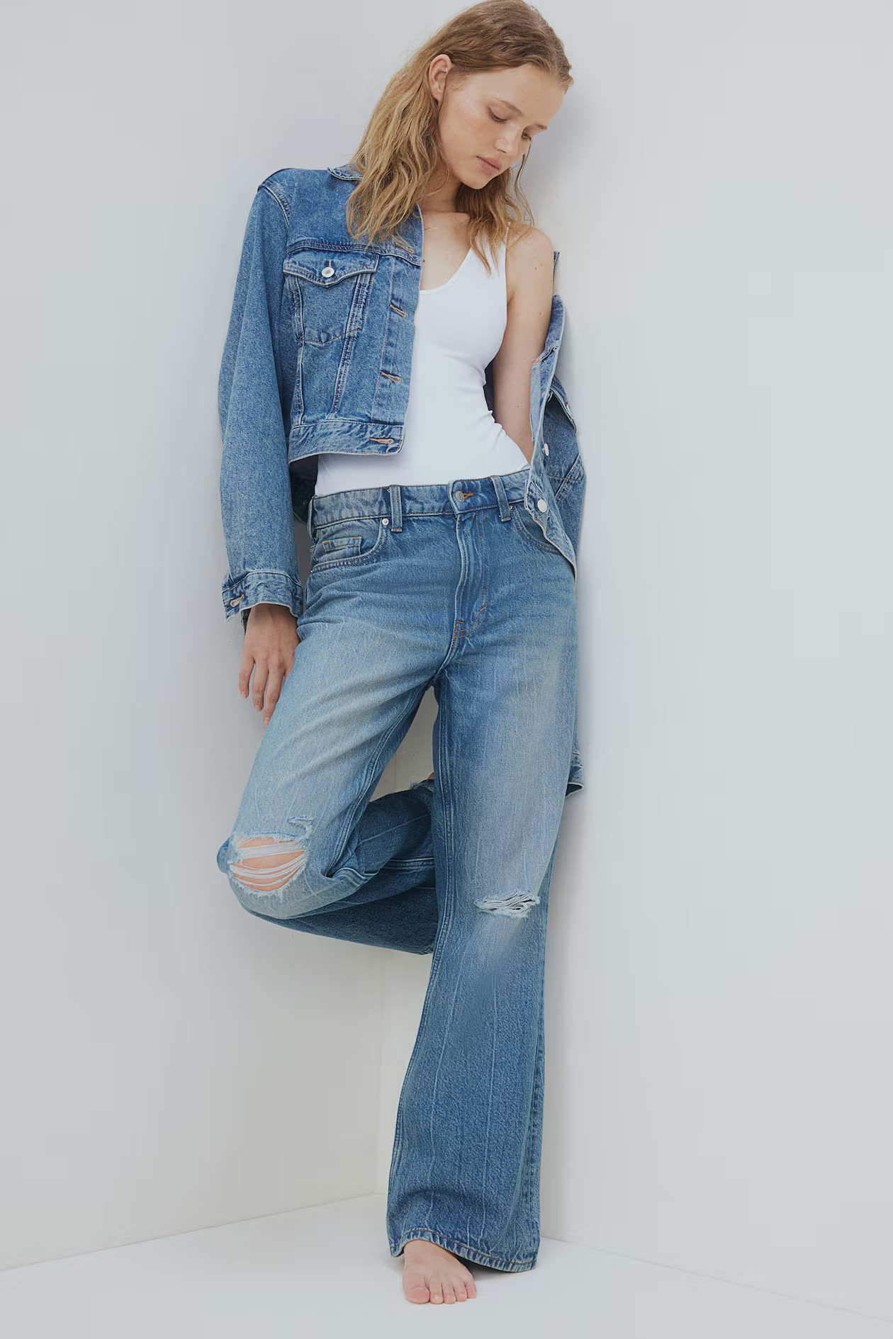 Baggy Bootcut Regular Jeans | H&M (US + CA)