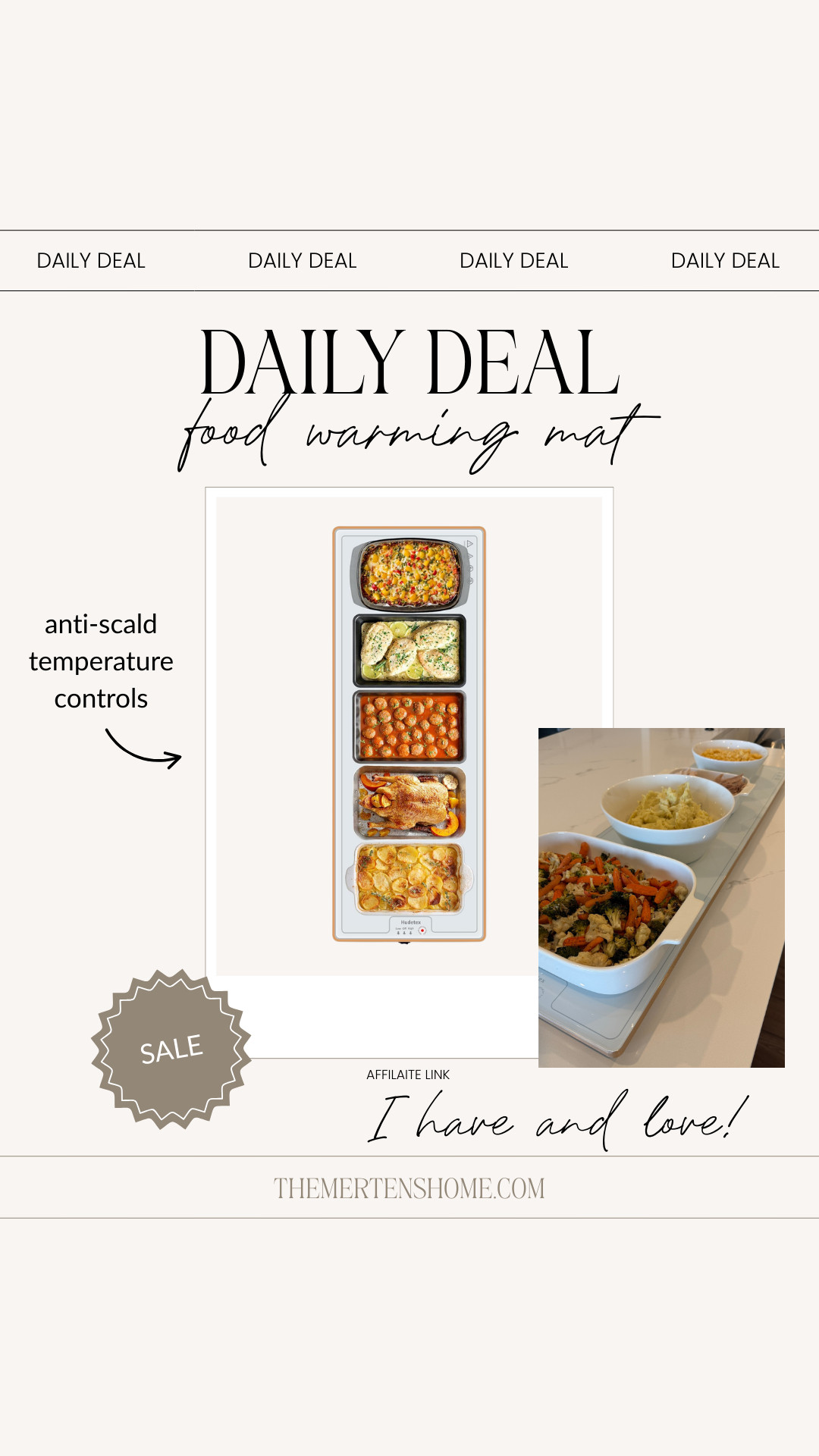 My warming tray is on sale and it’s perfect for holiday meals and get-togethers, keeping food warm and ready while everyone gathers around the table. 

 #LTKHome #LTKSaleAlert