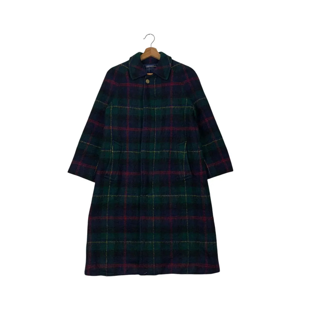 Vintage 90's Japanese Brand LADIES TRADITIONAL Wool Tartan Long Coat Women's Size M #2068-C90 - E... | Etsy (US)