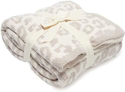 Soft Fuzzy Throw Blanket, Cozy Plush Fleece Comfy Microfiber Blanket for Couch Sofa Bed,Stone/Cre... | Amazon (US)