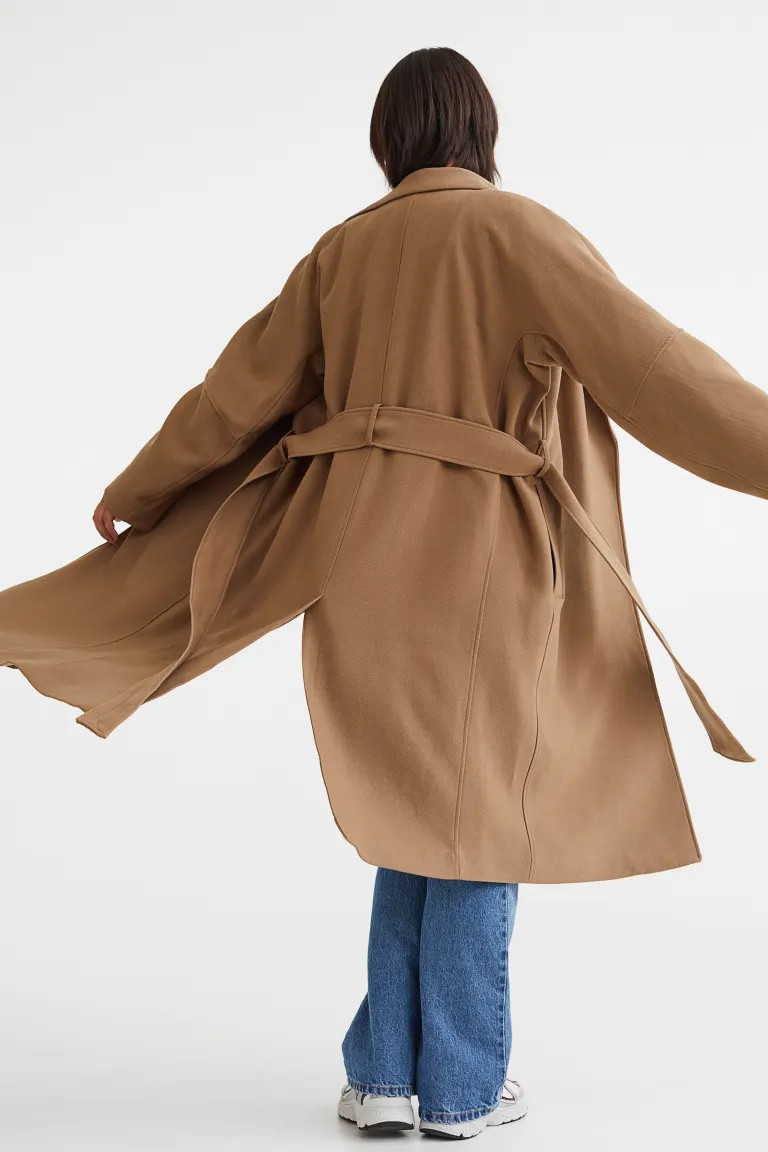 Oversized Tie-belt Coat | H&M (US + CA)