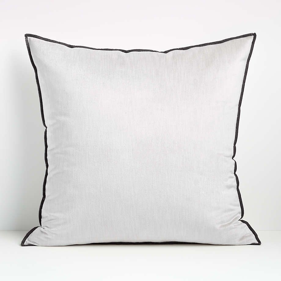 Styria Pacific 23" Pillow with Feather-Down Insert + Reviews | Crate and Barrel | Crate & Barrel