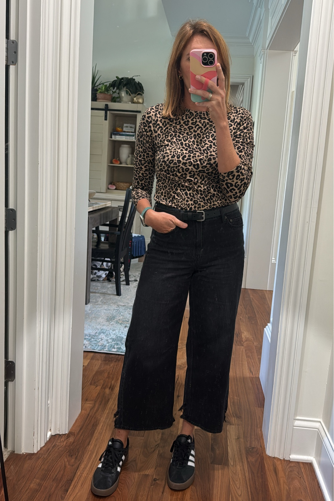 The most perfect layering or stand alone long sleeve tee and it’s only $8! Such great stretch and I’m wearing a medium. Also loved these raw hem jeans and adding a belt to it just completes the look perfectly  

#LTKFindsUnder50 #LTKStyleTip #LTKSaleAlert