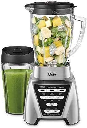 Oster Blender | Pro 1200 with Glass Jar, 24-Ounce Smoothie Cup, Brushed Nickel | Amazon (US)