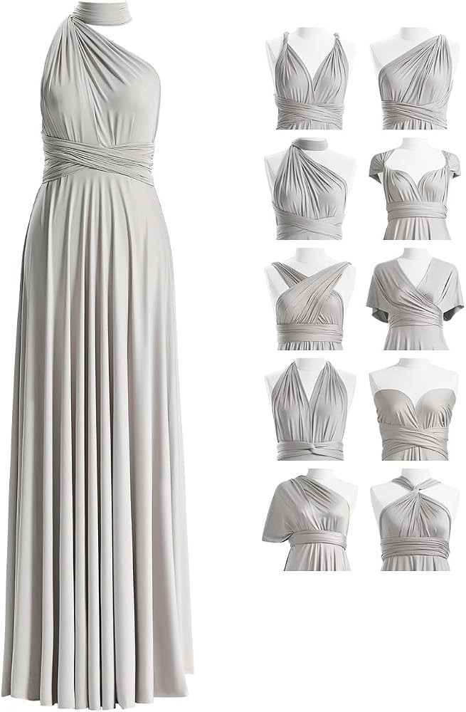 72styles Maxi Infinity Dress for Bridesmaids, Convertible Multi-Way Wrap | Amazon (US)