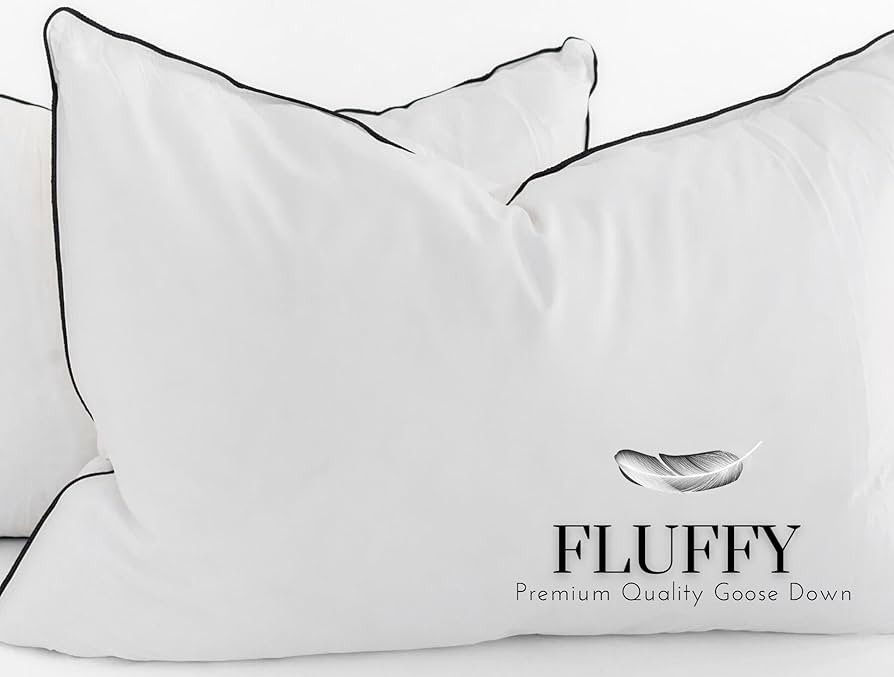 Goose Down and Feather Luxury Pillows by Maison Des Garçon, Hotel Collection Bed Pillows for Sle... | Amazon (US)