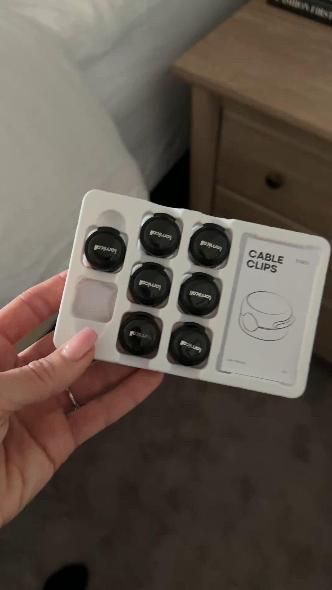 Cable clips to hide your cord and conveniently charge your phone. Pack of 8 for under $10! Self-adhesive and sticks to anything! 

#LTKSaleAlert #LTKHome