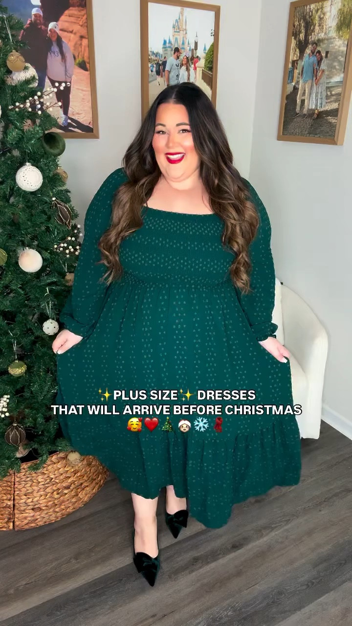 Plus size Christmas dresses! 🥰✨❤️ if you’re in need for the perfect holiday dress, these will all arrive before Christmas AND they’re all so comfortable!! Gotta make sure you can eat alllll of the holiday desserts and still be comfy 😉 these styles go up to a 3X or 5X so absolutely perfect for my curvy gals! ❤️

#LTKPlusSize #LTKHoliday #LTKSeasonal