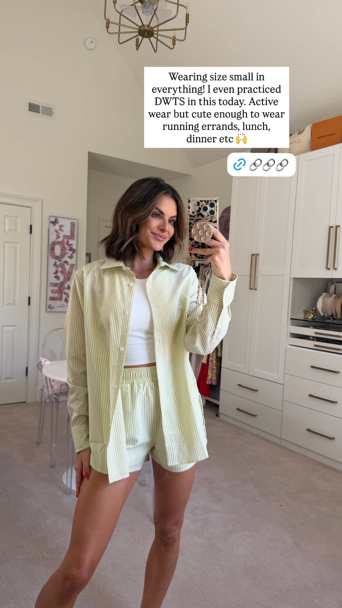 Wearing size small in everything! I even practiced DWTS in this . Active wear but cute enough to wear running errands, lunch, dinner etc 🙌 @rhone 

Top: S
Bottoms: S

#LTKSeasonal #LTKActive #LTKootd