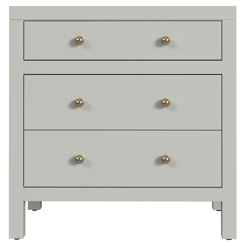Shay Modern Classic Sage Green Acacia Wood Nightstand | Kathy Kuo Home