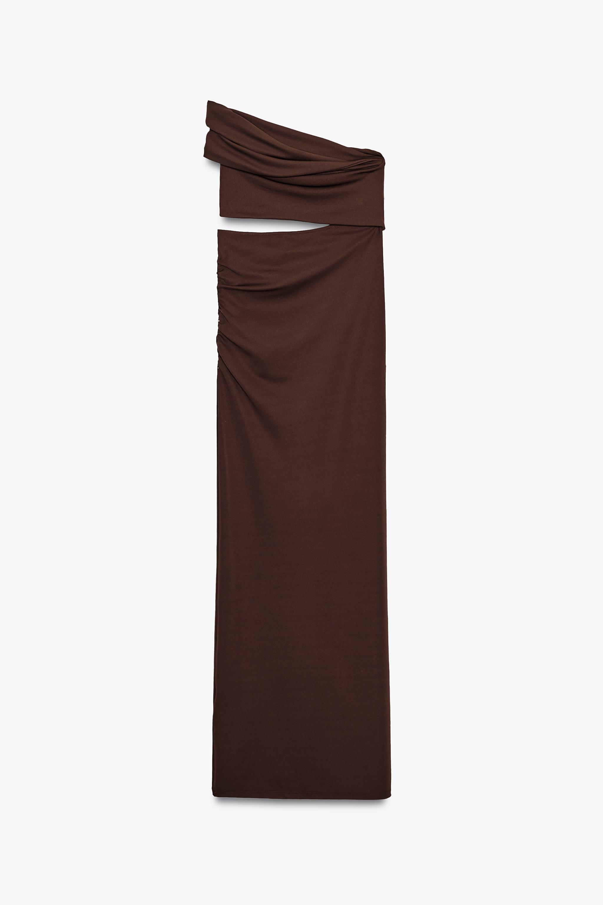 ASYMMETRIC CUT OUT MAXI DRESS | Zara US