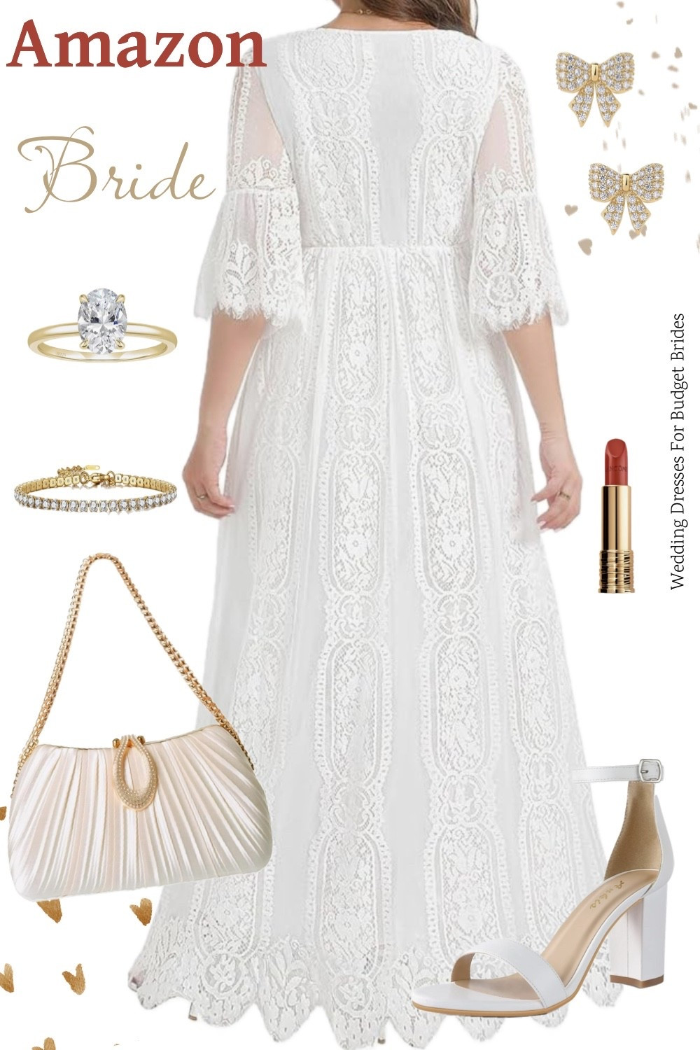 Affordable wedding day outfit idea for the bride to be. Plus size bridal dress is around $70 on Amazon. 

Reception dress, courthouse elopement dress, long white dress, minimalist wedding dress, or microwedding dress. 

#LTKWedding #LTKSeasonal