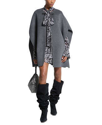 Michael Kors Women's Double-Faced Sleeveless Long Cape - Macy's | Macy's
