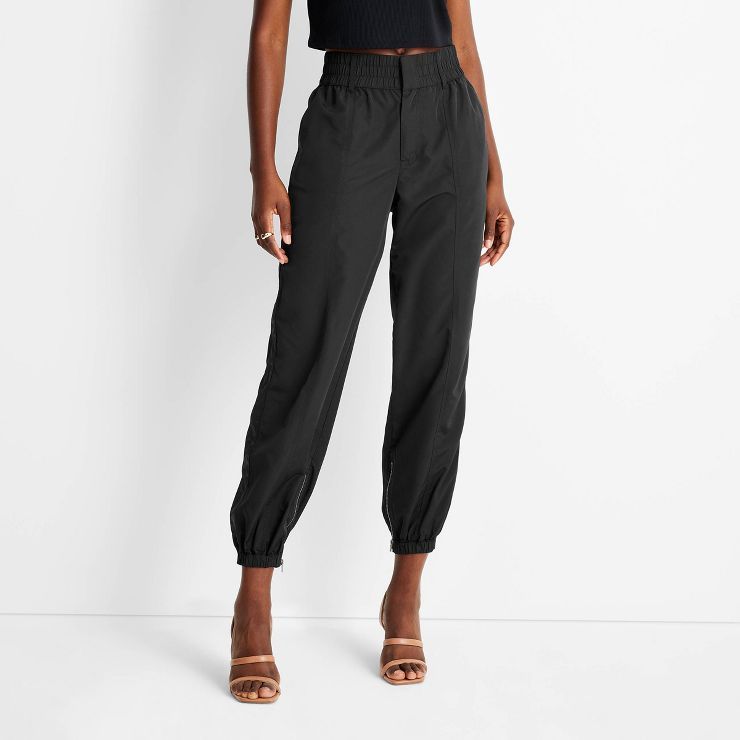 Women's High-Rise Nylon Track Pants - Future Collective™ with Kahlana Barfield Brown | Target