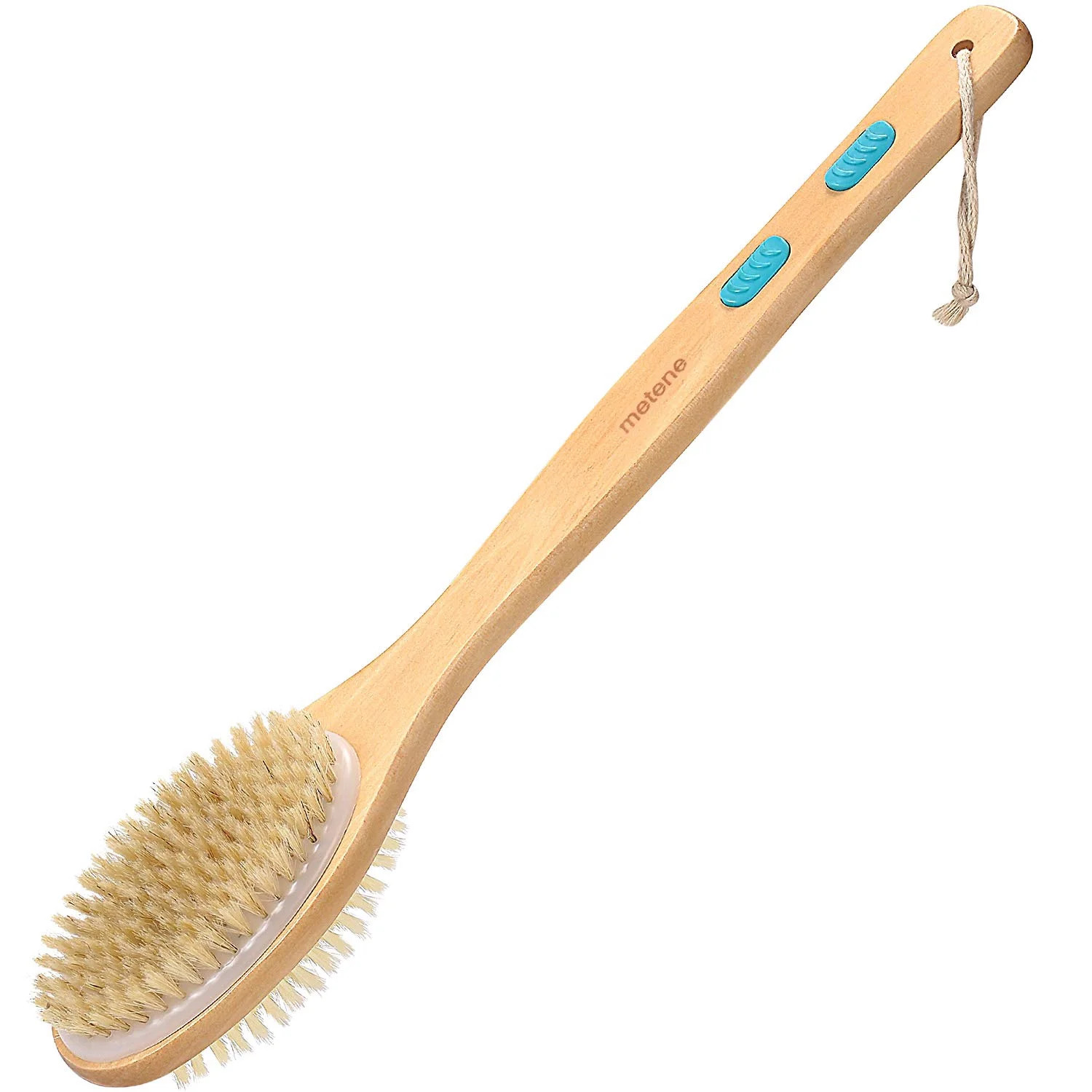METENE Shower Brush, Exfoliating Skin, Double-Sided Brush Head with Soft and Stiff Bristles - Wal... | Walmart (US)
