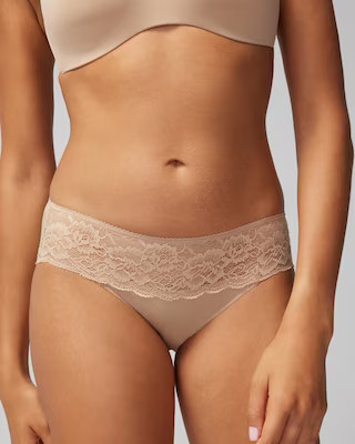 Soma Microfiber with Lace Hipster | Soma Intimates