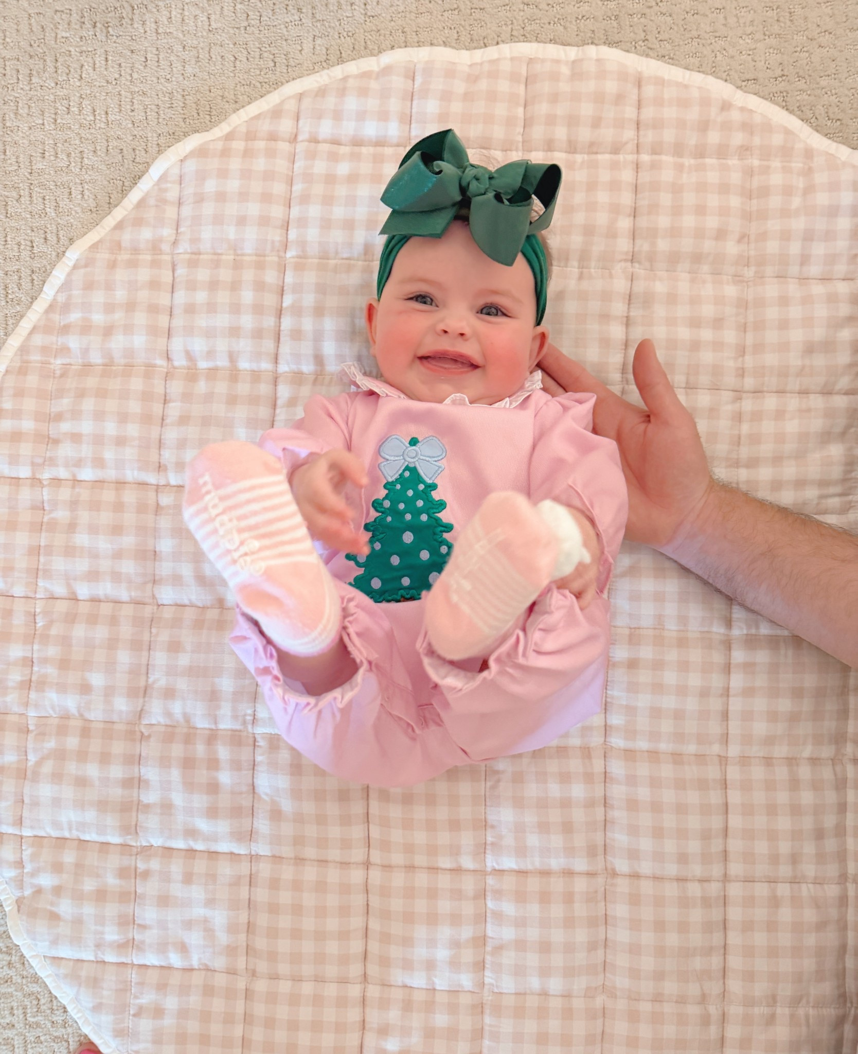 Sweet girl is wearing Lillie and Lilah and they have a big Black Friday sale going on right now! She’s in a size 6m. Their sizing runs generous so size down if you’re in between sizes. Her bow is shop Bonnie and bee  

#LTKHoliday #LTKBaby #LTKCyberWeek