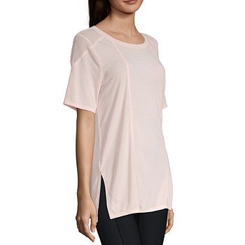 Xersion Mesh Side Slit Tee | JCPenney