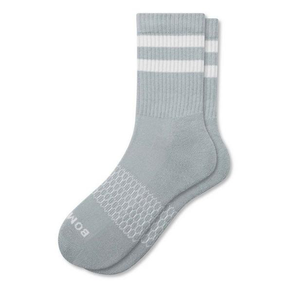 Women's Bombas Solid Vintage Stripes Mid Calf Socks Small Misty Sky | Scheels Sports