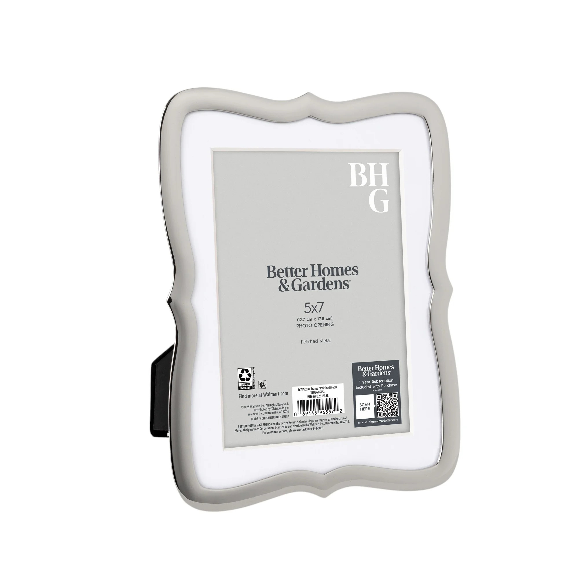 Better Homes & Gardens – 5x7 Picture Frame – Silver Ornate Matted Tabletop Photo Frame | Walmart (US)