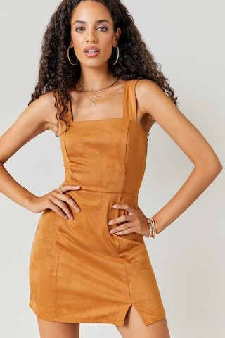 Haley Faux Suede Mini Dress - francesca's | Francesca's