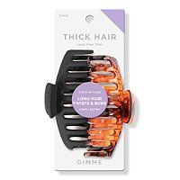 GIMME beauty Thick Hair Black & Tortoise Large Claw Clips | Ulta
