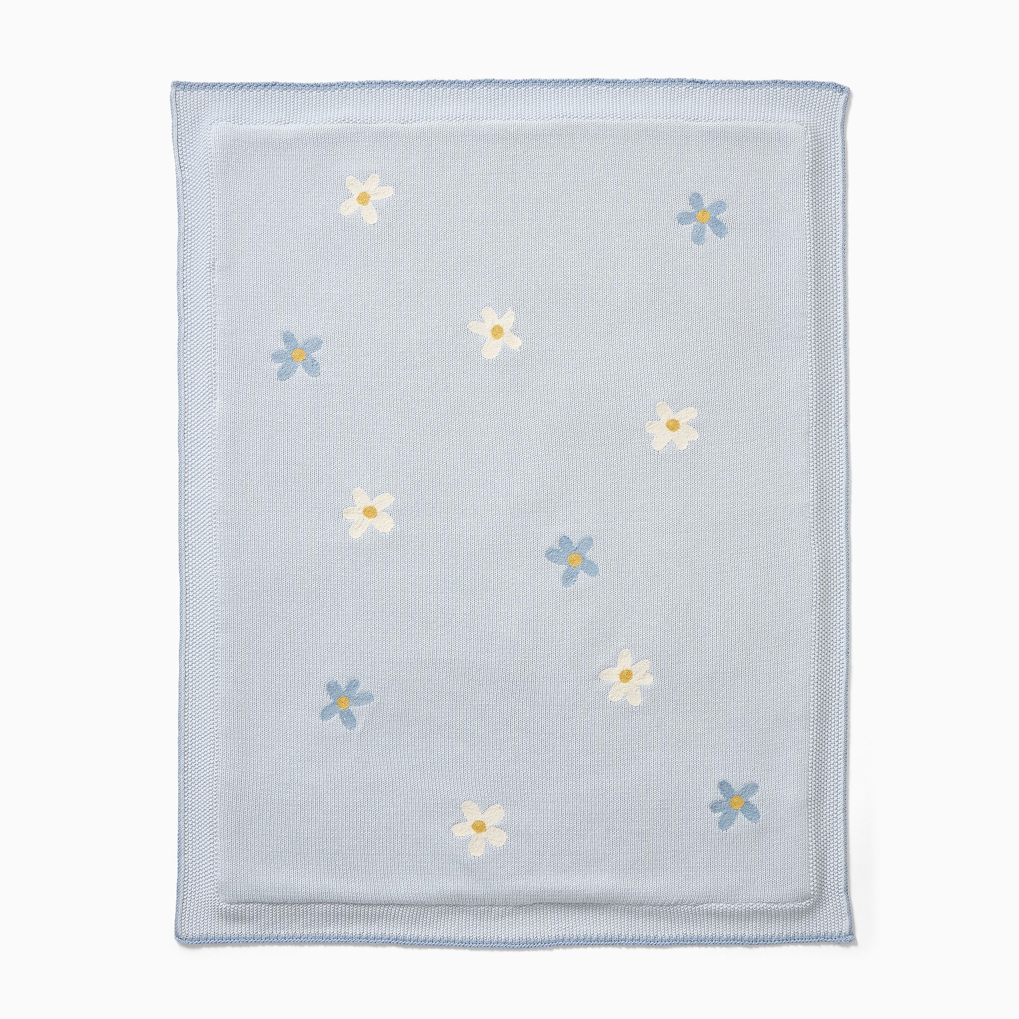 Daisy Knit Sherpa Baby Blanket | West Elm (US)