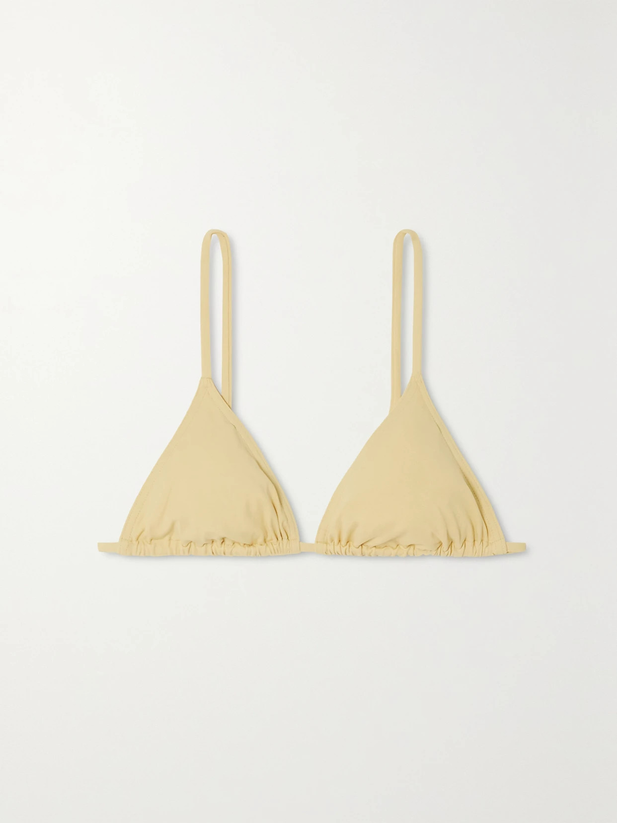 Eres - Les Essentiels Mouna Triangle Bikini Top - Yellow | NET-A-PORTER (US)