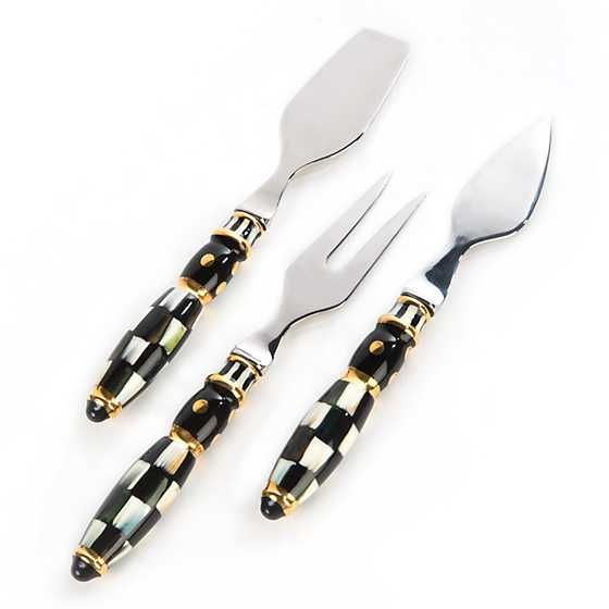 Courtly Check Cheese Knife Set | MacKenzie-Childs