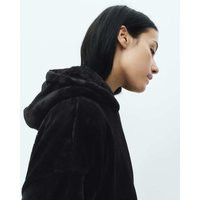 M&S Fur Fleece Lounge Hoodie Black | Marks & Spencer (UK)