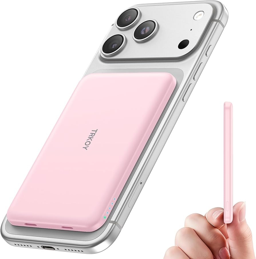 TRKOY for Magsafe Portable Charger, 5000mAh for Magsafe Power Bank with USB C Fast Charging,Trave... | Amazon (US)