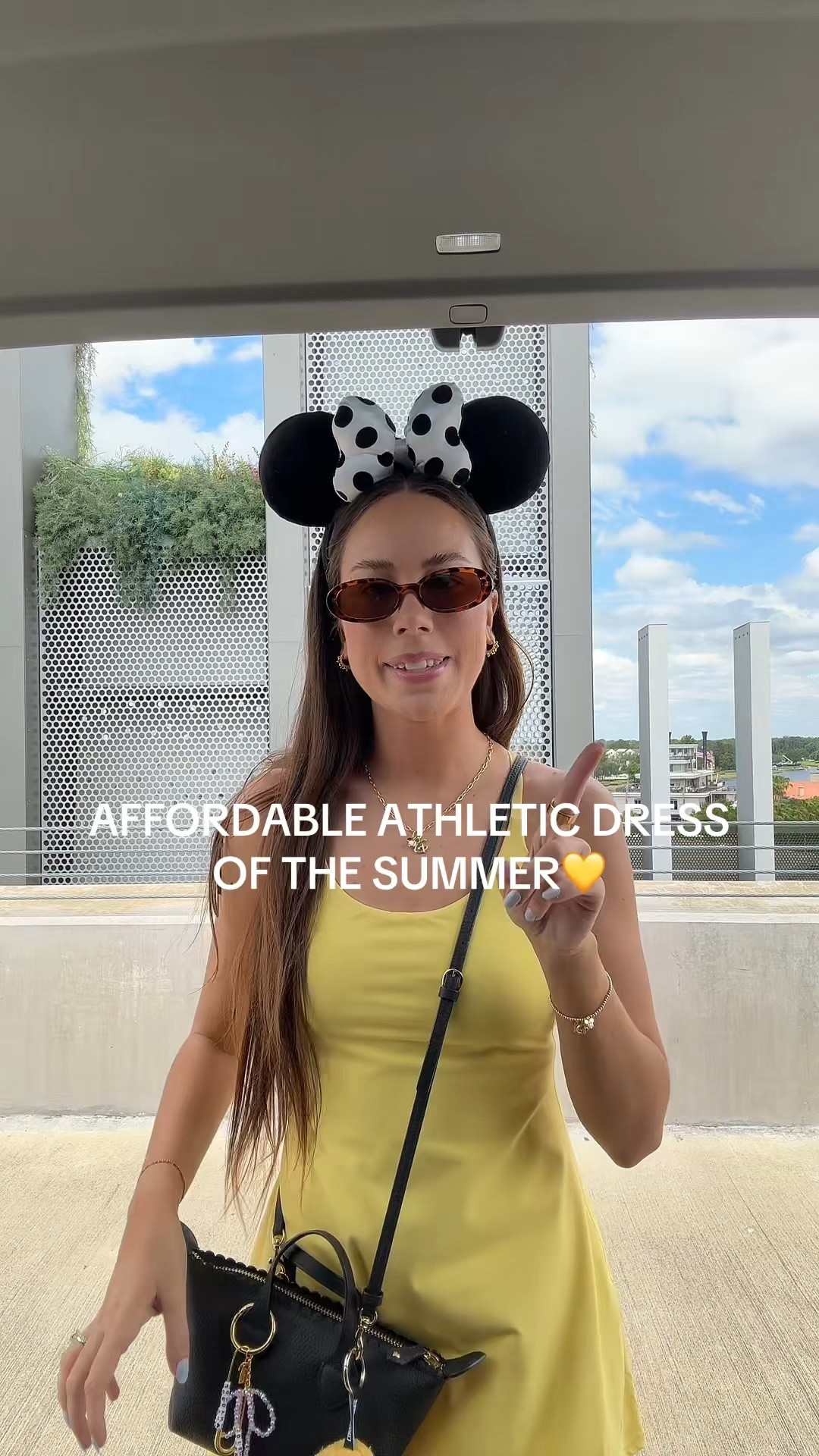 Comfy Disney ootd💛 Halara easy peezy athletic dress, active dress, tennis dress, butter yellow outfit, outfit ideas, outfit inspo, Disney girl, Disney style, yellow dress, dress with detachable shorts, Stoney clover bag, Disney accessories, Mickey Mouse ears, Amazon sunglasses, Disney jewelry, summer outfits, affordable outfit #disney

#LTKvlog #LTKootd #LTKTravel