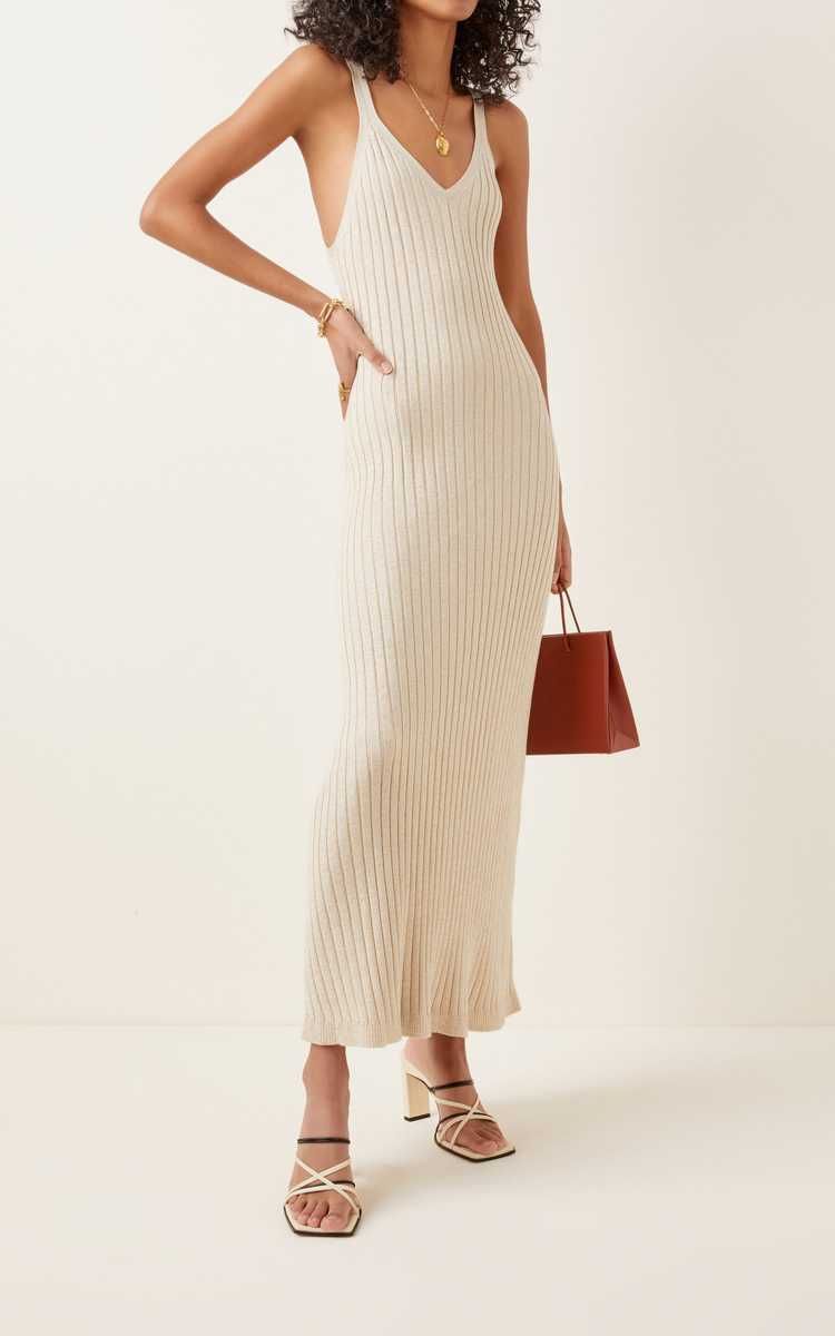 Goldie Ribbed Knit Midi Dress | Moda Operandi (Global)