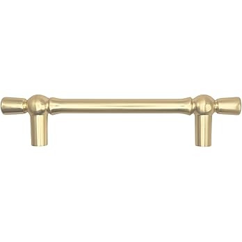 6 Pack Classic Brushed Gold Cabinet Pulls 3.75 inch (98mm) Kitchen Cabinet Handles, Vintage Style | Amazon (US)