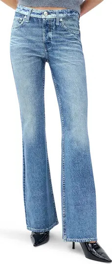 Miramar Ponte Dahlia Mid Rise Flare Jeans | Nordstrom