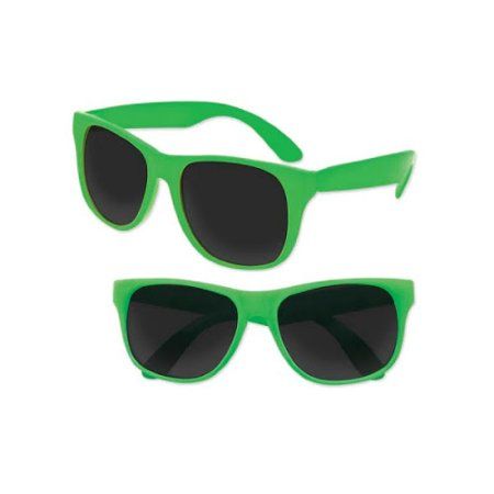 Neon Green Sunglasses 12 PACK Party Favor Quality 409 | Walmart (US)