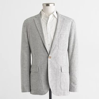 Factory Thompson unconstructed blazer in linen-cotton | J.Crew Factory