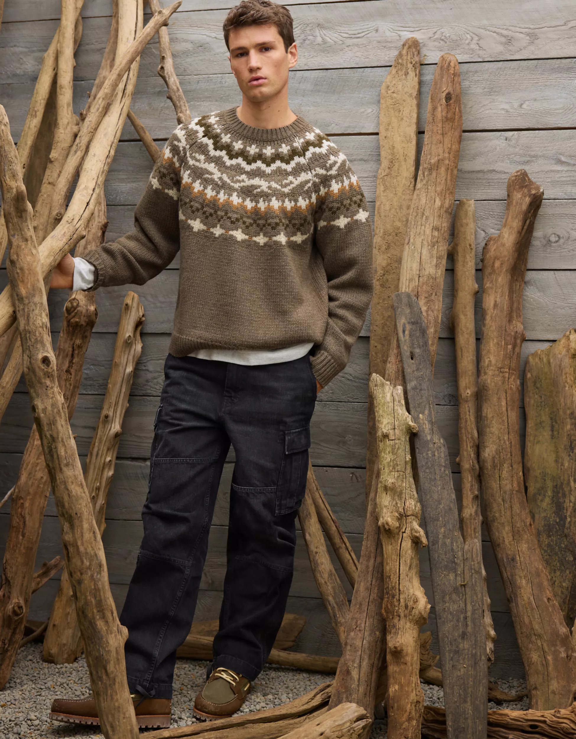 AE Chunky Fair Isle Sweater | American Eagle Outfitters (US & CA)