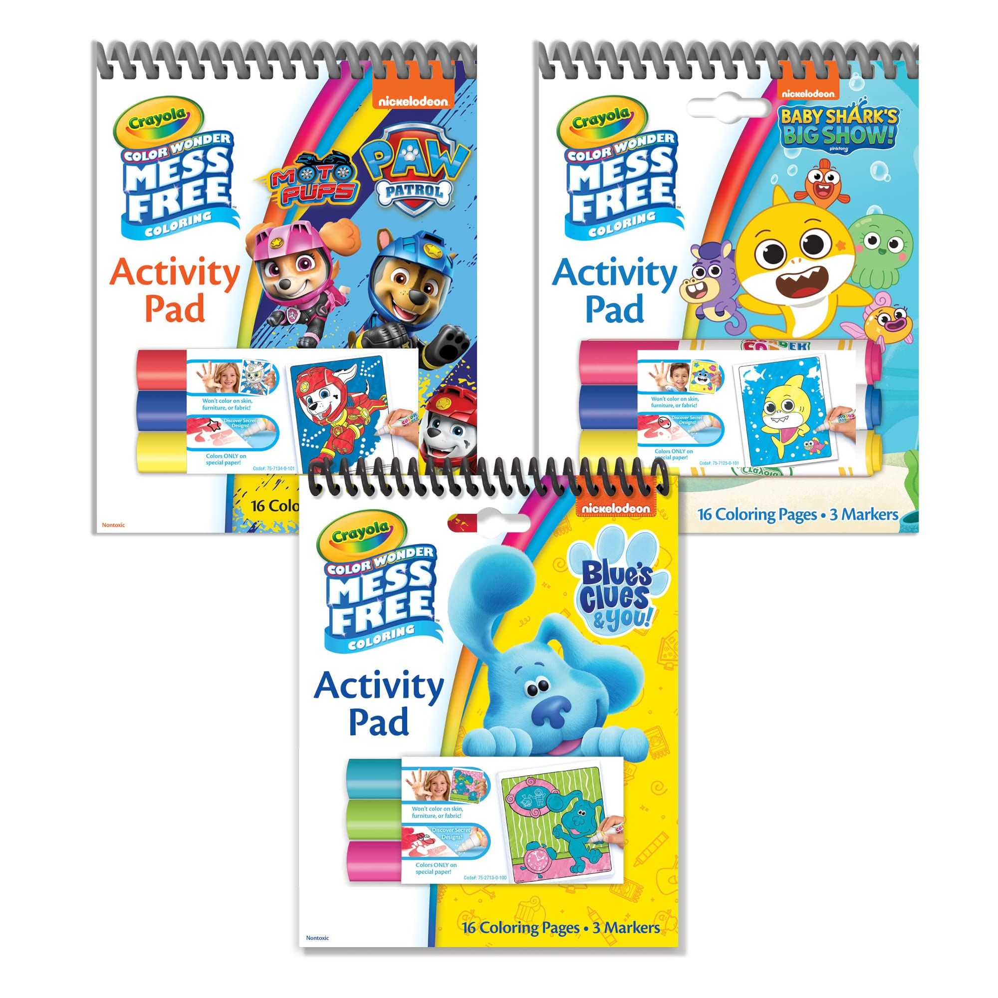 Crayola Nickelodeon Color Wonder Bundle (3 Pack), Mess Free Activity Pads & Markers, Toddler Colo... | Amazon (US)