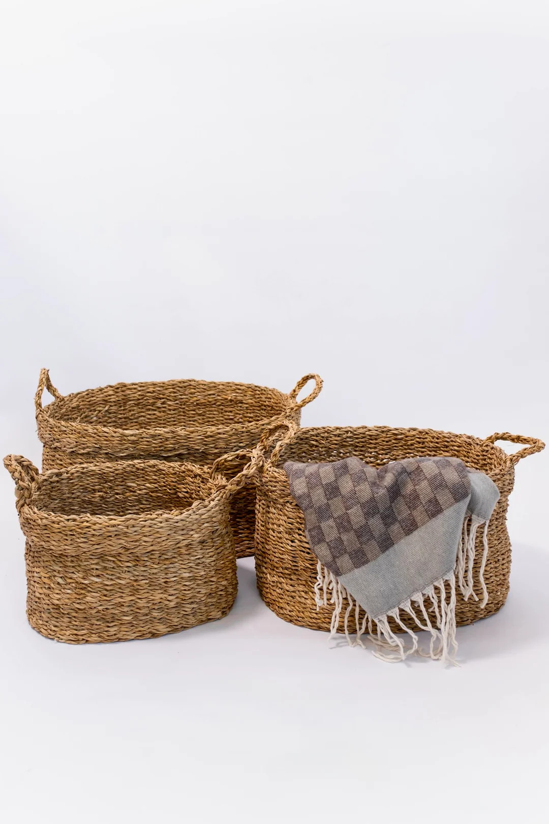 Oval Seagrass Basket - 3 Sizes | THELIFESTYLEDCO